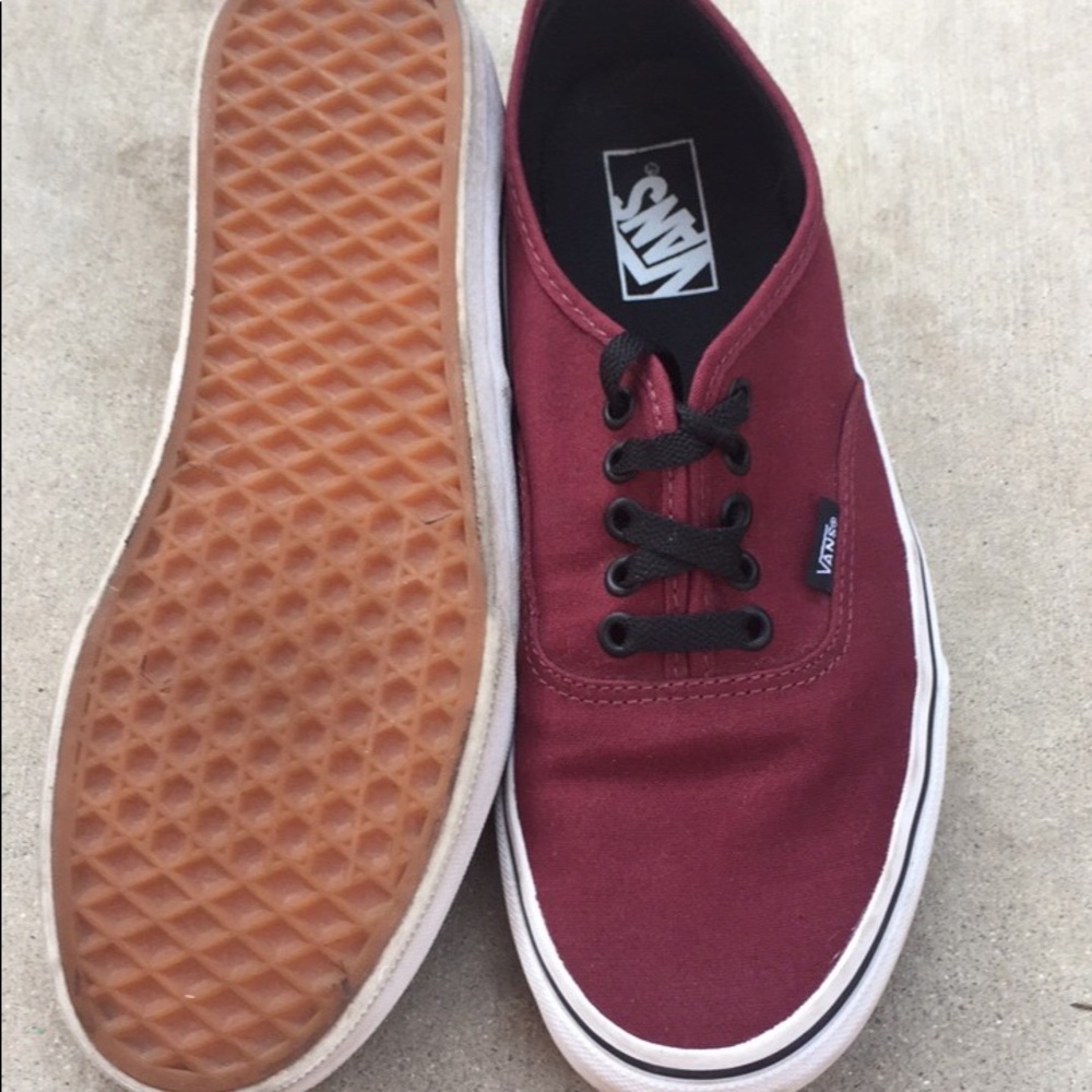 BRAND NEW BURGUNDY VANS!!